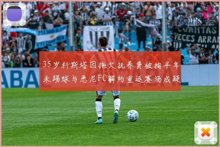 35岁科斯塔因拖欠抚养费被拘半年未踢球与悉尼FC解约重返赛场成疑